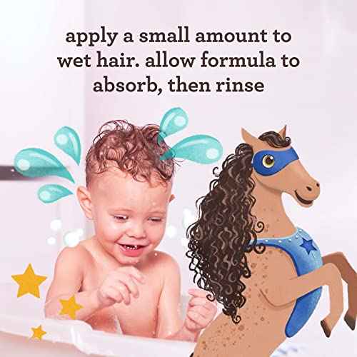 Aveeno Kids Curly Hair Conditioner, Hydrating Conditioner, Kids Curly Hair Products, Oat Extract & Shea Butter, Gentle Scent, 12 fl. oz (Pack of 1)