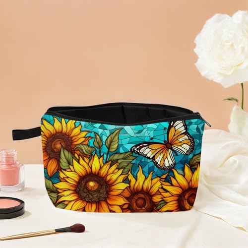 Butterfly Makeup Bag Elegant 3D Flutter Design Cosmetic Pouch for Women Travel Toiletry Organizer Cute Butterfly Makeup Bag for Teens
