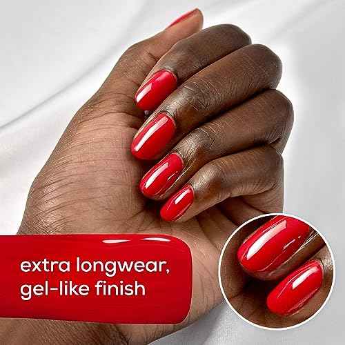 Essie Gel Couture Long-Lasting Nail Polish, 8-Free Vegan, Burgundy Red, Bubbles Only, 0.46 fl oz