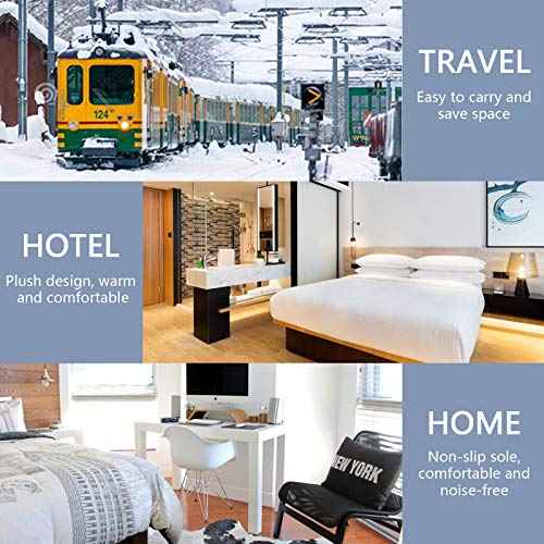 Slippers Soft Non-Slip Indoor House Slippers Home Shoes For Bedroom Hotel Travel Spa