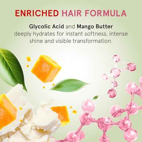 INOAR Glycolic Force Shampoo & Conditioner Bundle with Glycolic Acid for Deep Cleansing, Intense Hydration & Renewed Shine, 33.8 & 27 Fl Oz