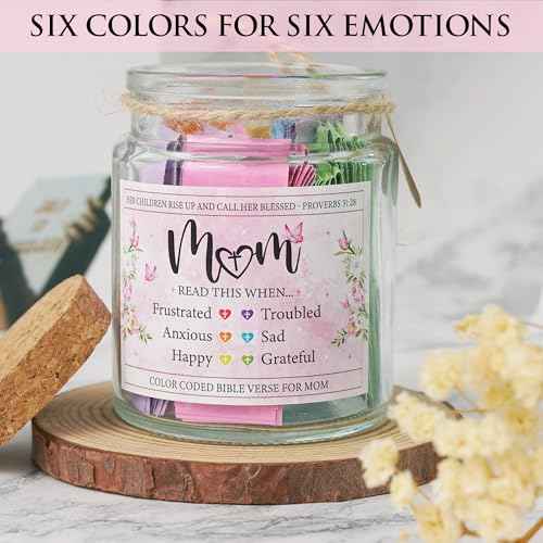 Bible Verses Jar For Mom, Christian Gifts For Women, Birthday Gifts For Women, Mothers Day Gifts From Daughter