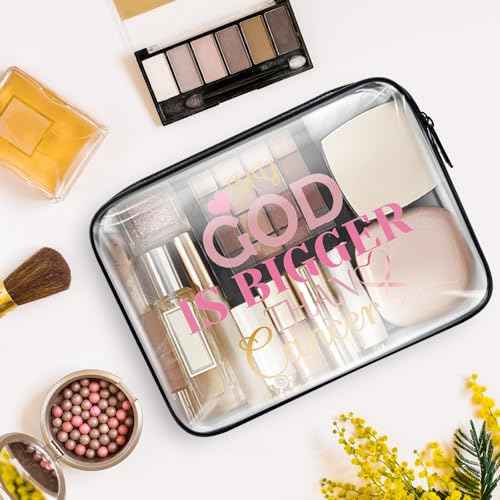 Breast Cancer Survivor Gift Breast Cancer Gifts for Woman Makeup Bag Get Well Soon Gifts Cancer Awareness Gifts Inspirational Chemo Gifts for Cancer Patients Friend Family Zipper Cosmetic Toiletry Bag