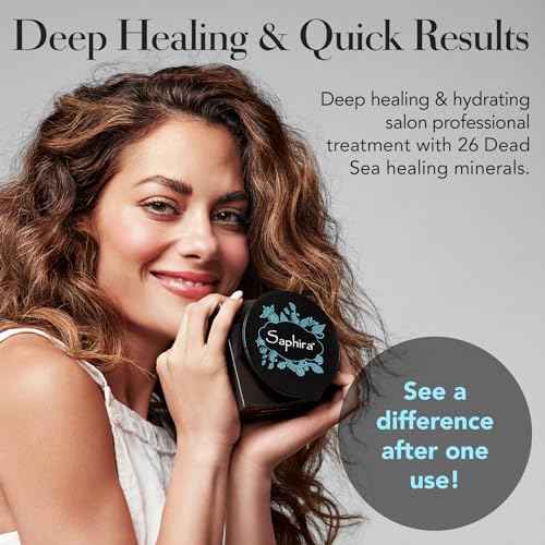 Saphira Mineral Mud Hair Mask, Deep Healing Hair Treatment for Dry, Damaged, Bleached, Color-Treated Hair and Scalp, Sulfate-Free, Paraben-Free, Repairs, Hydrates and Adds Shine, 34 Ounce