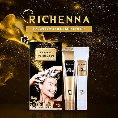 Ez Speedy Self Hair Color 5 Bundle Pack, Henna Hair Dye for Gray Hair, Just 3 Minutes (Natural Brown)