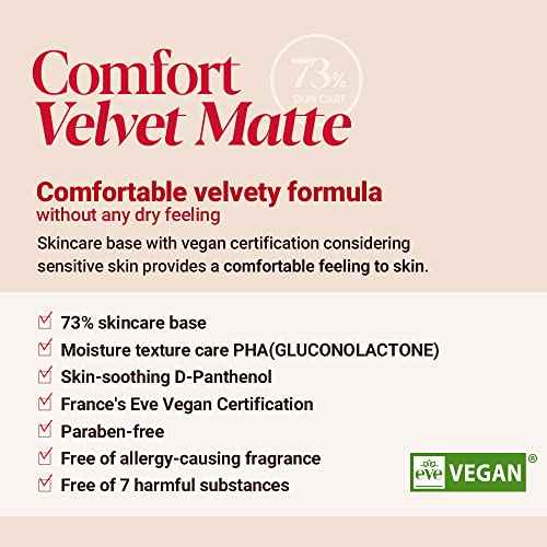ESPOIR Pro Tailor Foundation Be Velvet SPF22 PA++ #2 vanilla (1.01 fl oz ) | Powerful Lastingness, Providing 48-Hour Cover | Easy Blending, Thin Coverage Improving Skin Texture | Comfortable Velvety