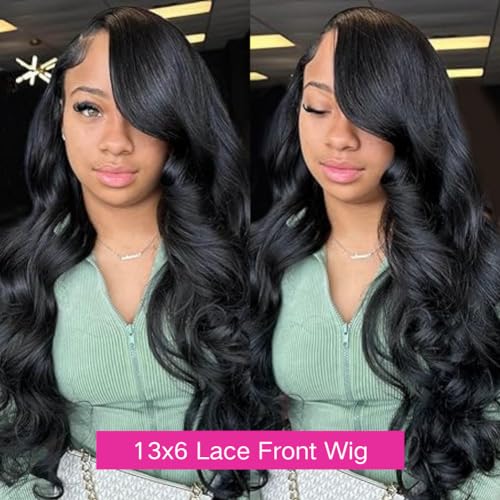 CHUDI 13x6 220 Density Body Wave HD Lace Front Wigs Human Hair Pre Plucked Transparent Lace Frontal Wigs with Baby Hair Glueless Brazilian Wigs Human Hair for Women 20 Inch