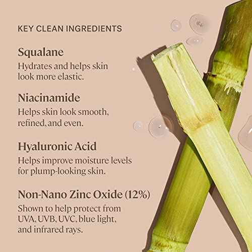 ILIA - Super Serum Skin Tint SPF 40 | Non-Comedogenic, Vegan, Lightweight to Help Against Blue Light, + Pollution while Hydrating, Smoothing, + Refining (Bom Bom ST5, 1 fl oz | 30 ml)