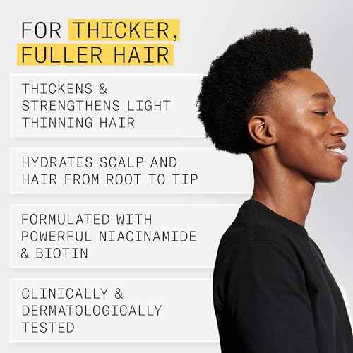 Nioxin System 1 Scalp Care + Hair Thickening Leave-In Treatment | For Natural Hair with Light Thinning | Strengthen Against Damage & Breakage with Niacinamide & Biotin