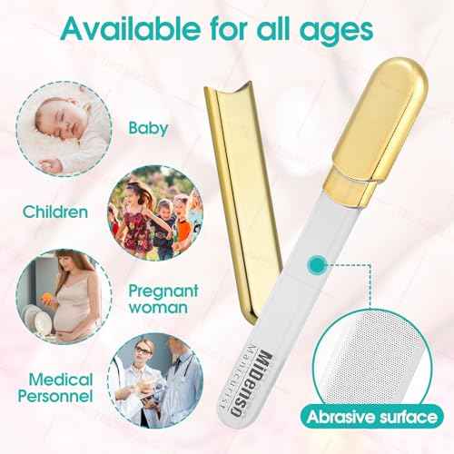 Premium Gift, Glass Nail File with Case, 2 Pack Crystal Nail Files for Natural Nails, Artificial Nails Manicure Pedicure Nail Care Kit Set, Xmas Present for Women and Man(Gold+Champagne)