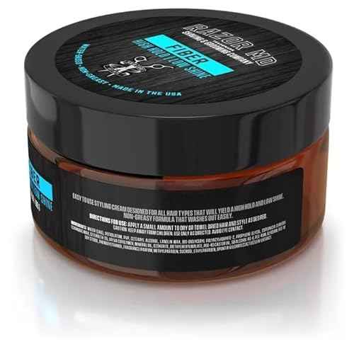 Razor MD Men's Hair Styling Fiber with High Hold Low Shine Matte Finish, Travel Size Water-Based Non-Greasy Hair Putty for Strong Texturized Look and Modern Styling, 2 oz