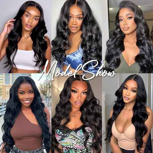 Seamless Clip In Hair Extensions Real Human Hair 8Pcs Body Wave Clip Ins For Black Women Brazilian Virgin Human Hair Extensions with 18 Clips Remy Hair Extensions 120g(14inch, PU Natural Black)