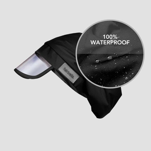 Hairbrella 100% Waterproof Rain Hat, Satin-Lined Cap, UV Sun Protection, Full Hair Coverage, Packable Travel Accessory Cranberry