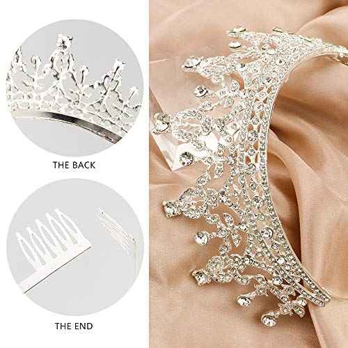 NODG Silver Tiaras and Crowns - Women's Hair Accessories for Wedding, Prom, Bridal Party, Halloween, Christmas