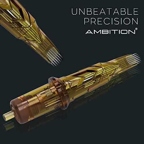 Ambition Glory Tattoo Cartridges #12 Standard 23RM Needles Disposable 20pcs 0.35mm 23 Curved Magnum for Rotary Tattoo Machine Supply