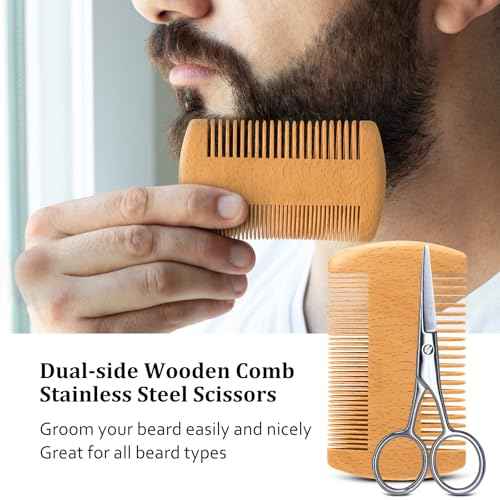 MALE GOD Beard Kit w/Natural Ingredients, Suitable for All Skin, Birthday Gifts | Anniversary | Christmas Gifts | Mens Stocking Stuffers | Gifts for Men, Him, Husband, Boyfriend, Dad, Friends