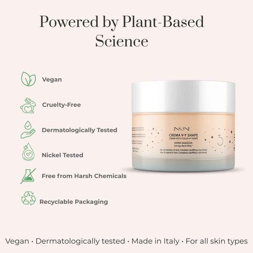 INSANE GLOW V-Y Shape Face & Neck Cream – Anti-Aging Lifting & Firming with 5 Biotech Peptides, Lipofilling Complex & Up-Gravity Complex – Sculpts Jawline, Rejuvenates Skin – Dermatologically Tested
