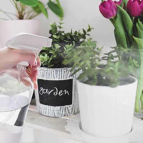 Glass Spray Bottles for Cleaning Solutions, 16oz Reusable Clear Empty Mist Spray Bottle with Silicone Sleeve for Hair, Plants and Essential oils 2 Pack