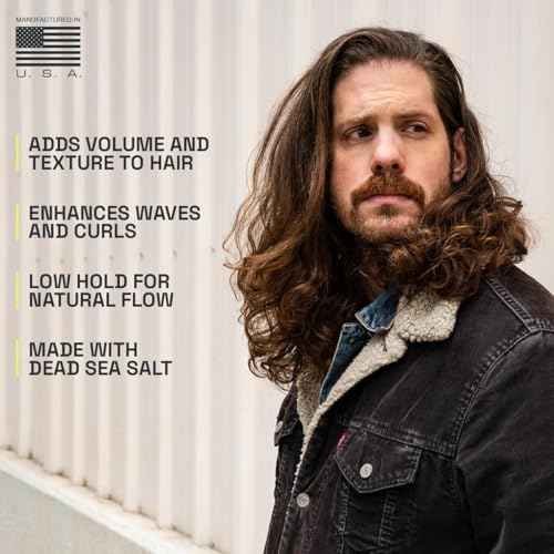 Sea Salt Spray for Men ? Hair Texture Spray Adds Instant Volume, For Lightweight Natural Textured Look, Lumber Yard Scent, Achieve Effortless Style & All-Day Hold
