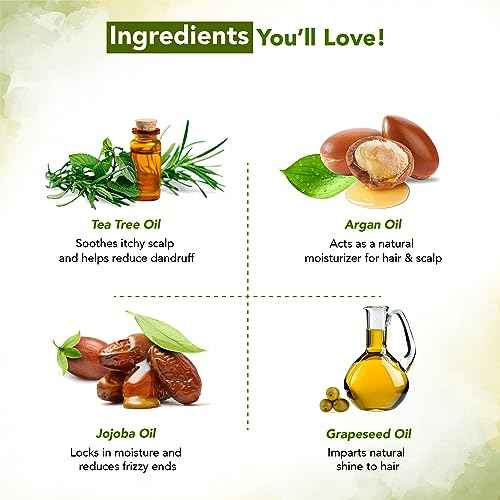 Botanic Hearth 100% Pure Tea Tree Oil For Hair Growth | Infused with Jojoba & Grapeseed Oils | Hair Oil Repairs Dry Damaged Hair, Strengthening, Healthier - Hair Tonic, 6.7 fl oz (pack of 2)