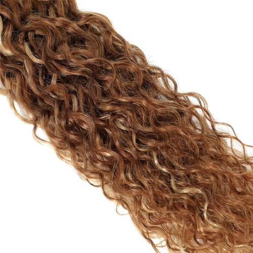 P427 Highlight Blonde Bundles Human Hair Brown Water Wave 3 Bundles 16 16 16 Inch Unprocessed Brazilian Virgin Remy Honey Blonde Water Wave Bundle Human Hair Extensions