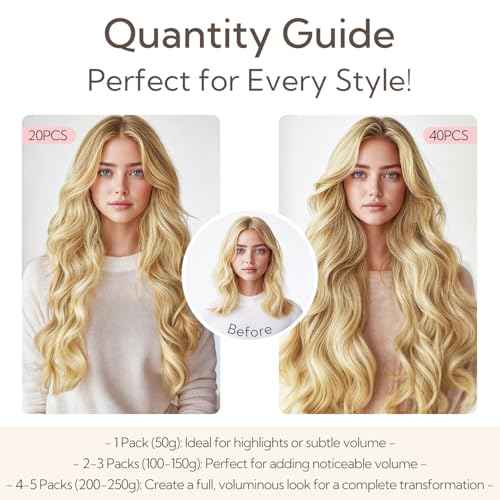 HOTBANANA Tape in Hair Extensions, 20 Inch 20pcs 50g Ombre Walnut Brown to Ash Brown and Bleach Tape in Hair Extensions Human Hair Straight Remy Human Hair Tape in Extensions