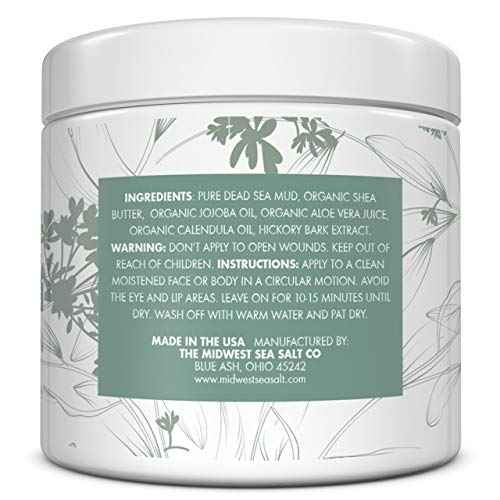 Esna Organics Dead Sea Black Mud Mask - 16oz