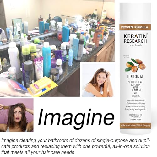 Brazilian Keratin Hair Blowout Treatment Express Formula 300ml Bottle Includes 120ml Clarifying Shampoo and Brush/Comb