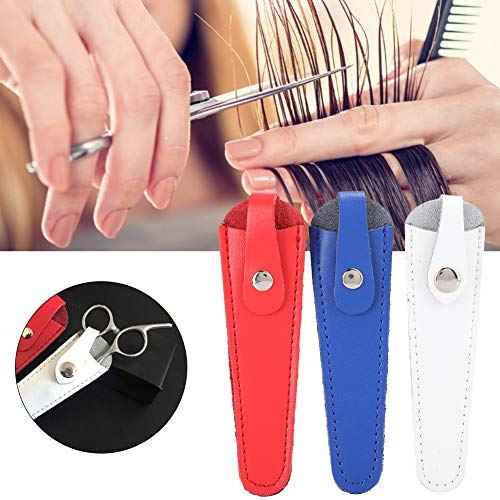 Zetiling Professional 3pcs Scissors Bag, PU Leather Hairdressing Scissors Holster for Salon Barber
