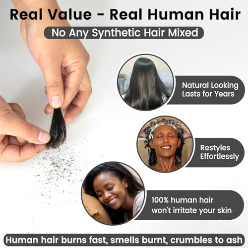 Wear and Go Glueless Wigs Human Hair Pre Plucked Pre Cut, Blunt Cut Bob Wigs Human Hair Bleached Knots 210% Density 12A Brazilian Virgin Hair 5x5 HD Lace Closure Wigs Black Women 10 Inch