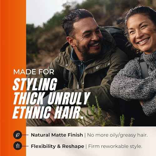 Kami Hair Clay for Men - Strong Hold, Matte Finish for Thick Hair, Long-Lasting Styling Clay for Texture, Volume, & All-Day Control -Hair Care Product