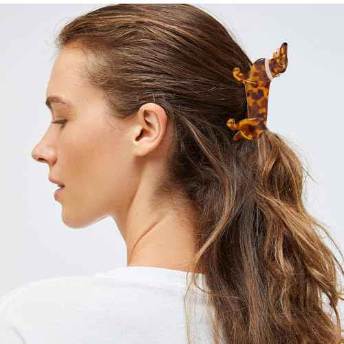 Cute Dachshund Claw Clips, Cellulose Acetate Hair Clips, Dog Hair Barrettes Hair Accessories for Women Girls