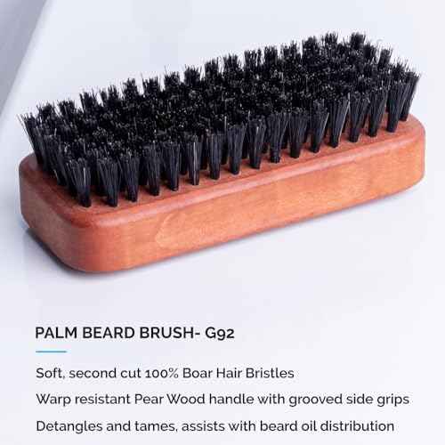 ZEUS Deluxe Men¡¯s Beard Care Gift Set ? Luxury Holiday Grooming Kit with Wash, Oil & Brush, Perfect Present for Husband, Dad or Boyfriend (Sandalwood)