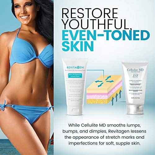 Bundle with Revitagen - For Reducing Cellulite + Stretch Marks - Restore Tight Smooth Skin (2 Items)#