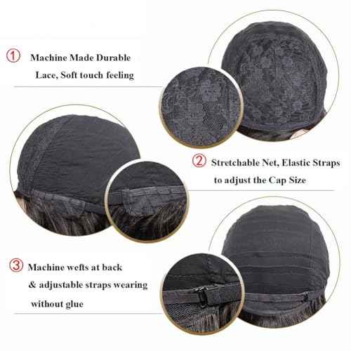 Kinky Curly 10 Inch Human Hair Wigs for Black Women - Wear and Go Glueless Short Wig with Natural Color - 100% Human Hair