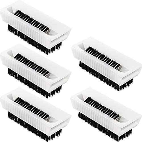 BOAO 5 Pcs Nail Scrubbers Hand Scrub Brushes for Nail Cleaning Fingernail Soft Non Disposable Scrub Plastic Hands Cleaning Brushes for Men Women Kids