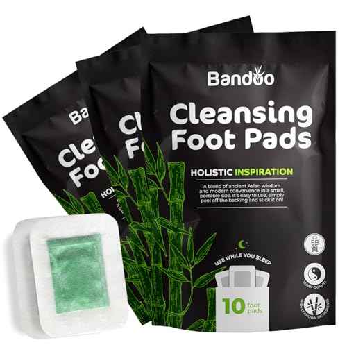 Bandoo Foot Pads | Original | Rana Pads | Premium Natural Bamboo Vinegar Foot Care Pads | Japanese Foot Pads | 30 Pads