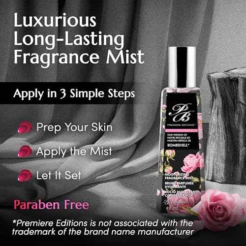 PB ParfumsBelcam Bath Therapy Premiere Edition Version of Moisturizing Mist, Bombshell, 8 Fluid Ounce