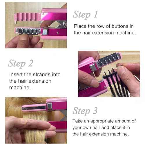 6D Hair Extensions Machine Kit, 3rd Generation 5-pin No-Trace Invisible Seamless Hair Extension Tools with Remover Tool (Machine Kit)
