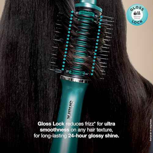 Shark Glossi 2-in-1 Hot Tool and Air Glosser, Ultra-Fast, Ultra-Glossy Blowouts at-Home, Heat-Controlled Ceramic, Curly, Coily, and Color Friendly, Jewel Teal, HT302TL