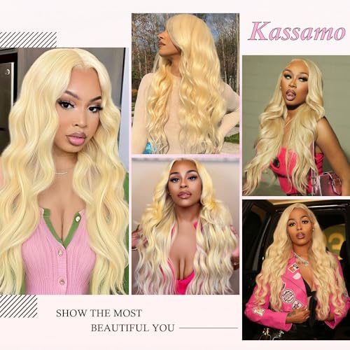 613 Lace Front Wig Human Hair 250 Density Blonde Wig Human Hair 13x6 HD Lace Frontal Wigs Body Wave Lace Front Wigs Human Hair Pre Plucked 613 18 Inch