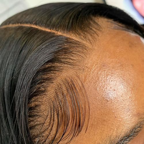 18inch 6x6 HD lace Closure Frontal Pre Plucked Baby Brazilian Virgin Hair Bleached Knots Human Hair Closure Straight