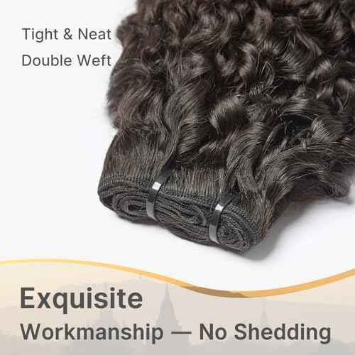 ASHINE Burmese Raw Human Hair Bundles ? Tight Curly Unprocessed 100% Human Hair Single Bundle 16 Inch, Minimal Shedding Natural Black