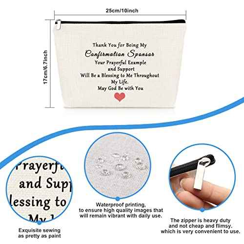 Sponsor Gift Makeup Bag Confirmation Sponsor Gifts for Women Sponsor Thank You Gift Appreciation Gifts Cosmetic Bag AA Sponsor Gift NA Addiction Recovery Gift Birthday Thanksgiving Gift for Sponsor