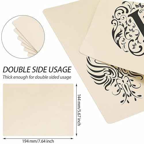 Yuelong 40PCS Tattoo Skin Practice and Transfer Paper Kit Includes 10PCS Double Sided Blank Fake Skin and 30PCS Stencil Paper for Tattoos Practice Tattooing Microblading Supplies