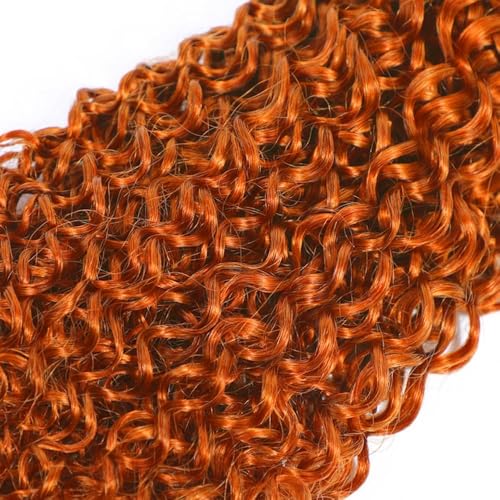 Brazilian Human Hair Bundles 26 28 30 inch Orange Jerry Curly Bundles 350 Color Human Hair Ginger Orange Unprocessed Virgin Quick Weave Hair for Black Women