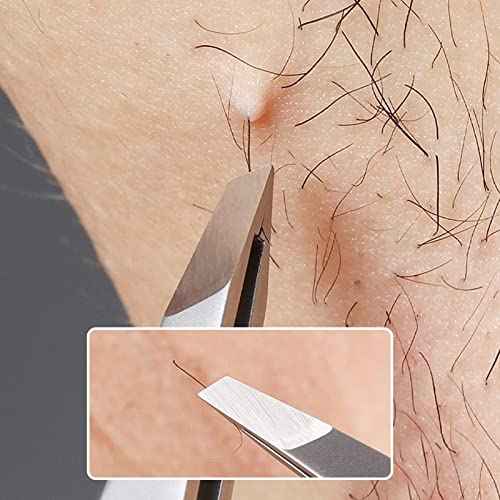 Eyebrow Hair Removal Tweezers, Slant Tweezer Handmade Professional Eyebrow Facial & Hair Remover Better closure Stainless Steel