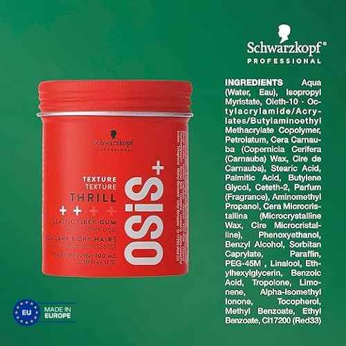 OSiS+ Thrill Fibre Gum - Medium Hold Flexible Style Control with Natural Shine