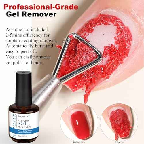 Gel Nail Polish Remover ? Fast, No Soak & No Foils, Safe for Natural Nails, Healthy, Low Odor, Quick Gel Removal in 2-5 Minutes ? For Nail Polish & Nail Art, At-Home Manicure Solution