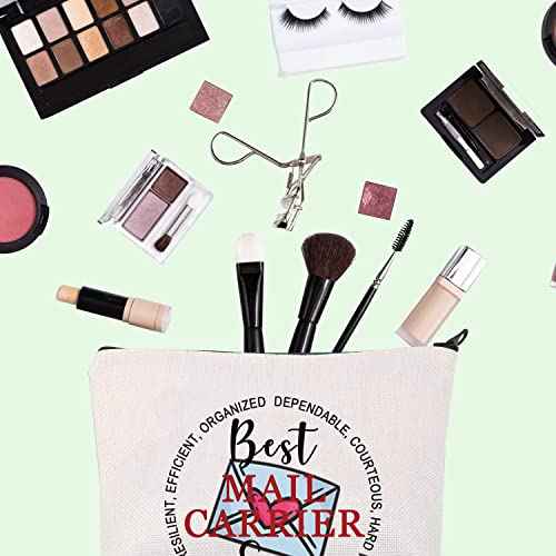 FOTAP Mail Lady Survival Kit Mail Carrier Gift Best Mail Carrier Ever Makeup Bag Postal Worker Cosmetic Bag Post Office Appreciation Gift (MAIL CARRIER)
